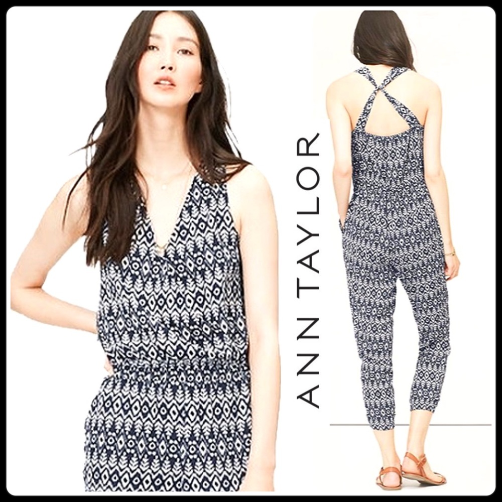 Ann Taylor twist back Jumpsuit
